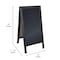 Flash Furniture Black Wooden A-Frame Magnetic Chalkboard HGWA-CB-4824-BLK-GG - alternate 2